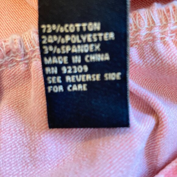 DG2 Diane Gilman Pink Stretch Denim Ruffle Jean Jacket Size M - Picture 4 of 8